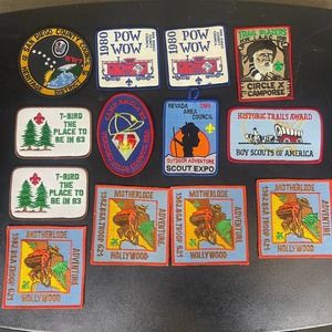 Boy Scout Patches Lot of 13 Historic‎ Trails Pow Wow San Diego Council